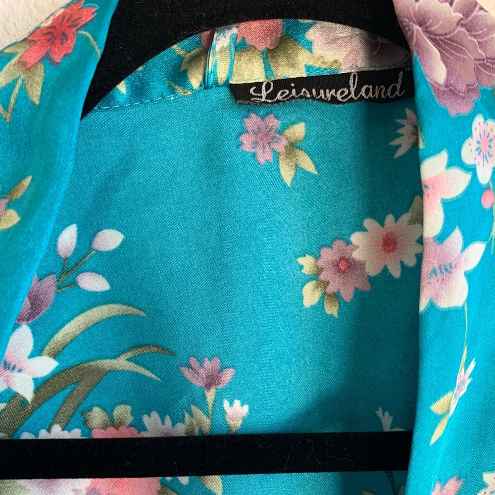 Floral Silky Robe - Picture 3 of 3